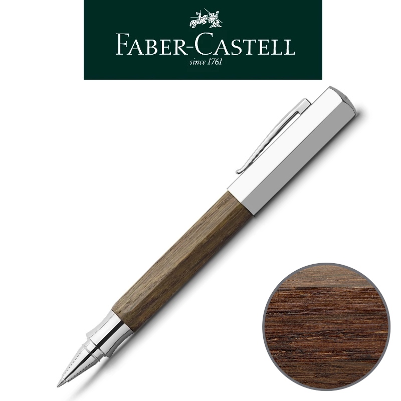 免費客製化刻字【Faber-Castell】ONDORO 系列 煙燻橡木鋼珠筆 送禮首選 台灣輝柏✿50B004